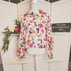 EMILY WONDER THE RAVEN KAT FLORAL CORDUROY JACKET SIZE MED